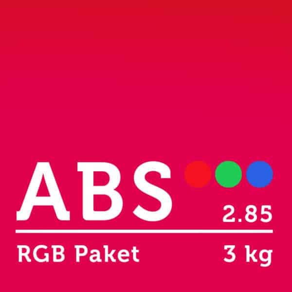 ABS Filament 2.85 mm - RGB Paket