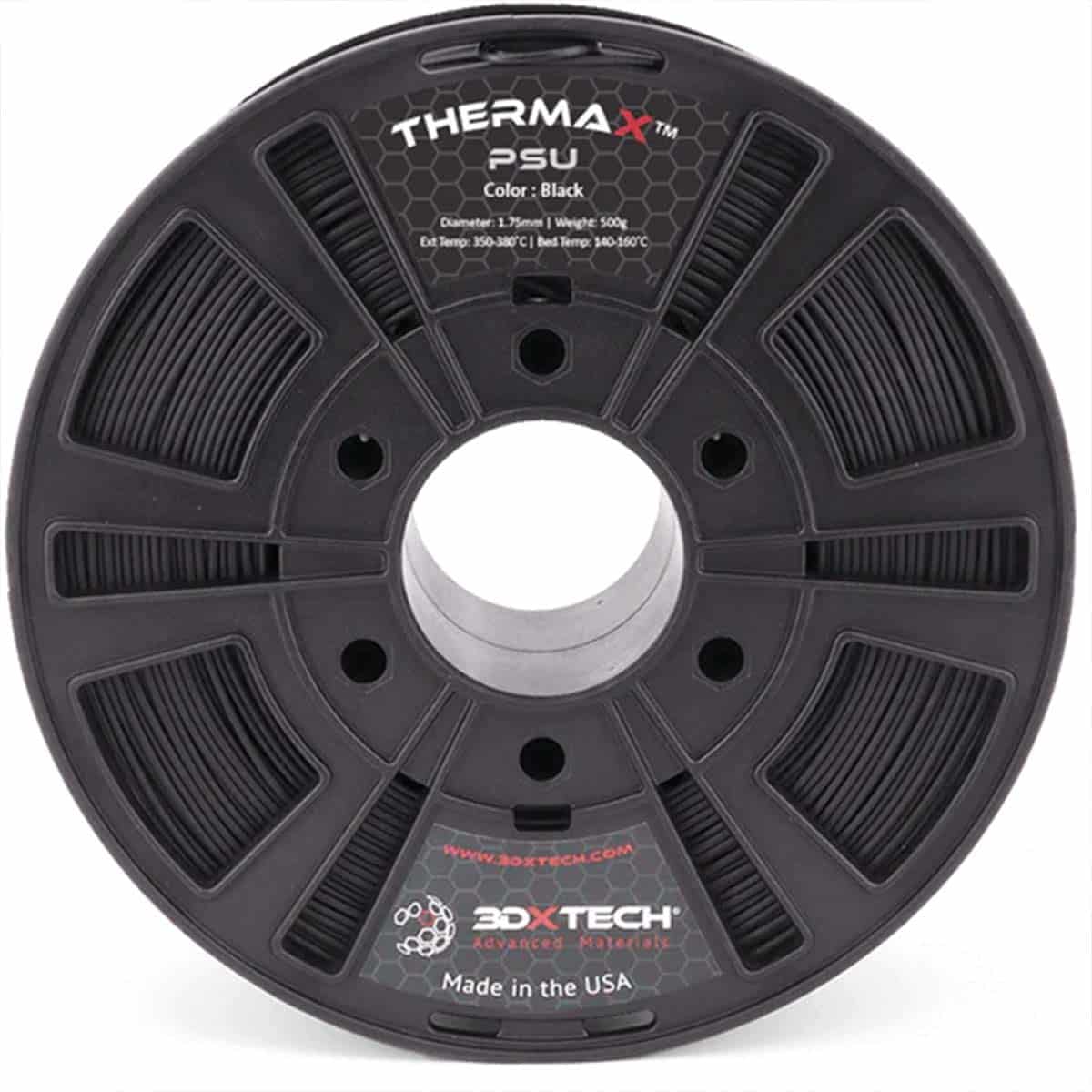 3D Drucker Filament - 3DXTech - ThermaX - PSU - Schwarz