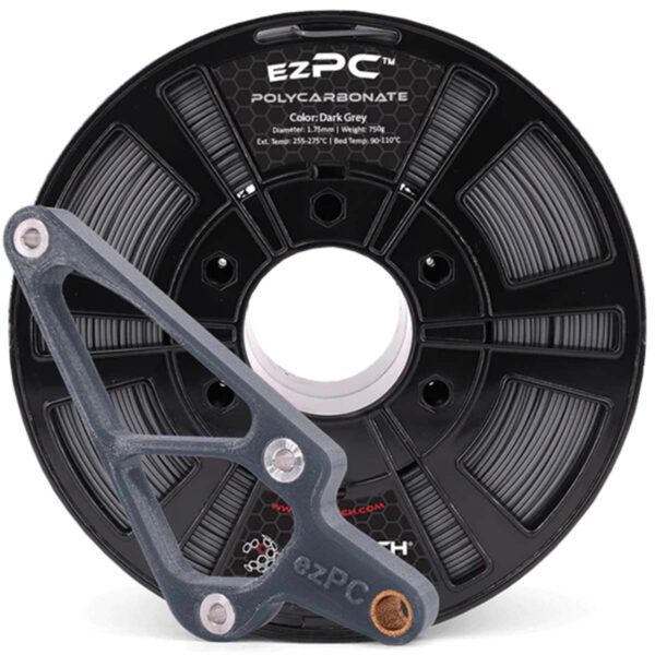 3DXTech - Polycarbonat - ezPC Filament - Dunkelgrau