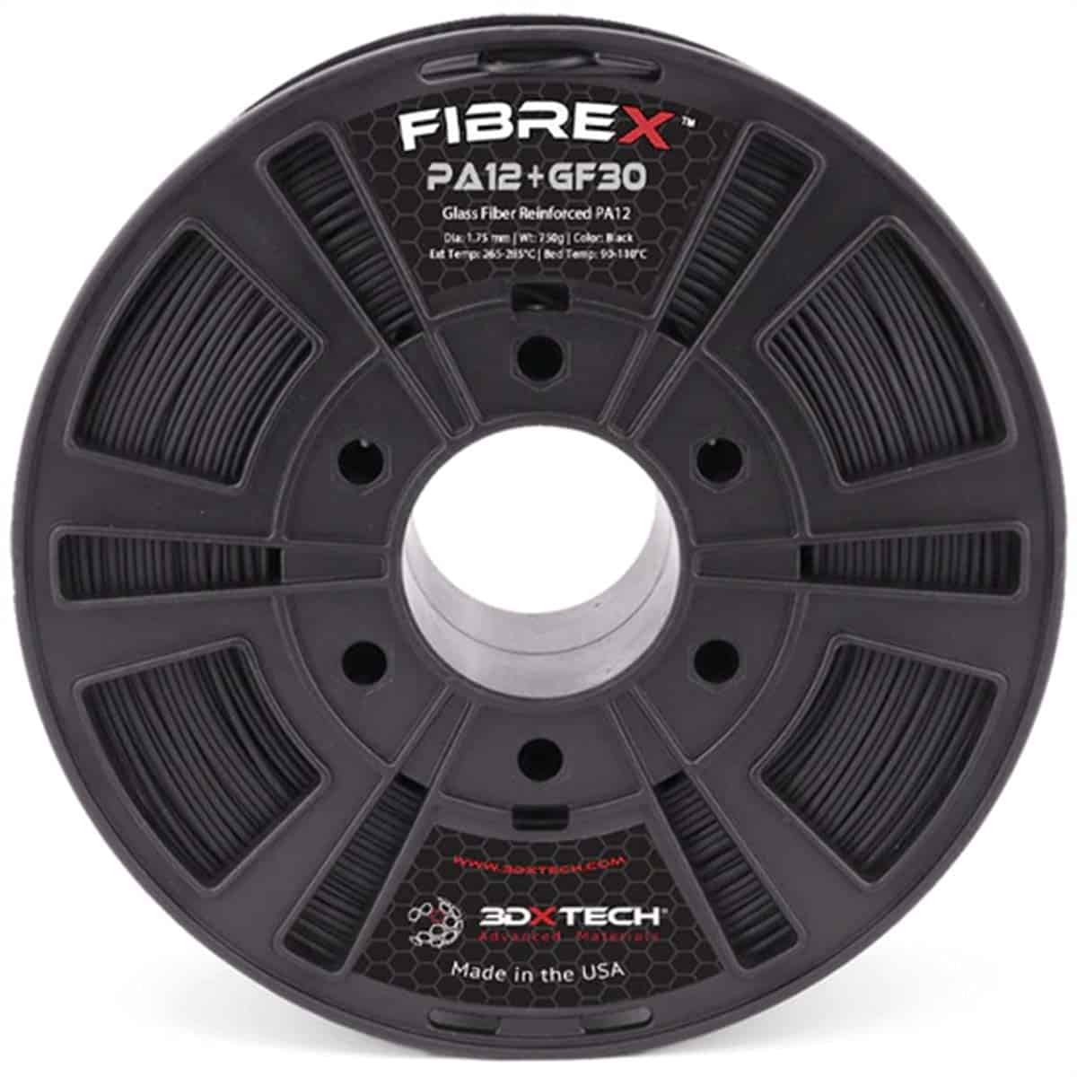 3DXTech - FibreX - Glasfaser PA 12 GF30 - Nylon Filament